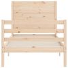 vidaXL Cadre de lit sans matelas 90x200 cm bois massif