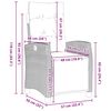 vidaXL Ensemble de salle &agrave; manger pour jardin 5 pcs Beige polyrotin