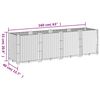 vidaXL Jardini&egrave;re gris clair 160x40x53 cm polypropyl&egrave;ne