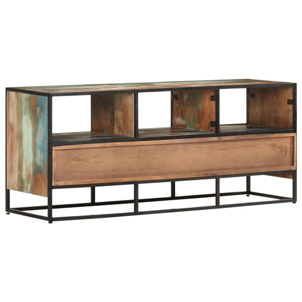 vidaXL Meuble TV 110x30x45 cm Bois de r&eacute;cup&eacute;ration massif