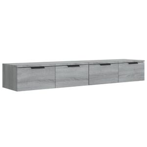 vidaXL Armoires murales 2 pcs Sonoma gris 68x30x20cm Bois d'ing&eacute;nierie