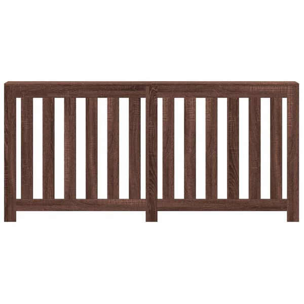 vidaXL Cache-radiateur ch&ecirc;ne marron 175x20x82 cm bois d'ing&eacute;nierie