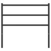 vidaXL T&ecirc;te de lit de remplacement m&eacute;tal noir 100 cm