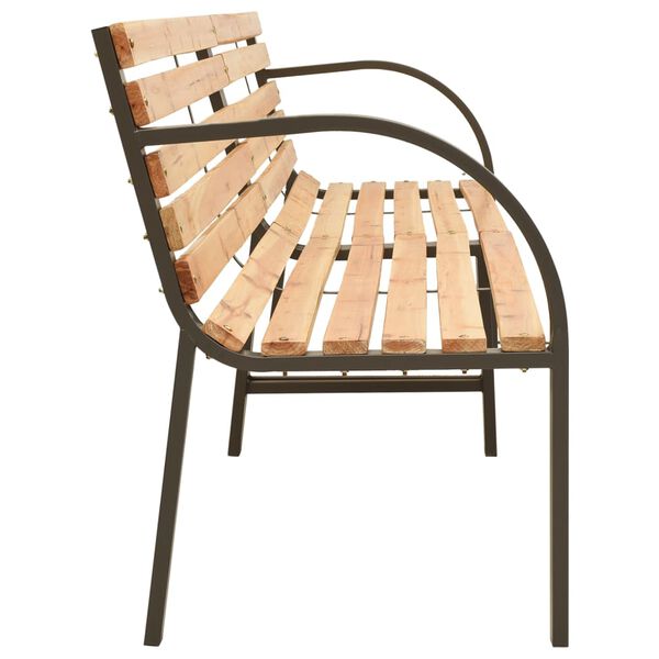 vidaXL Banc double de jardin 225 cm Bois de sapin massif