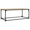 vidaXL Table basse Ch&ecirc;ne sonoma 102x50x40 cm Bois d'ing&eacute;nierie et fer