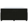 vidaXL Cadre de lit avec matelas Noir 140 x 200 cm tissu