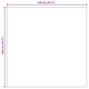 vidaXL Tapis de surface Carr&eacute; LUGO Taupe 120 x 120 cm Polyester