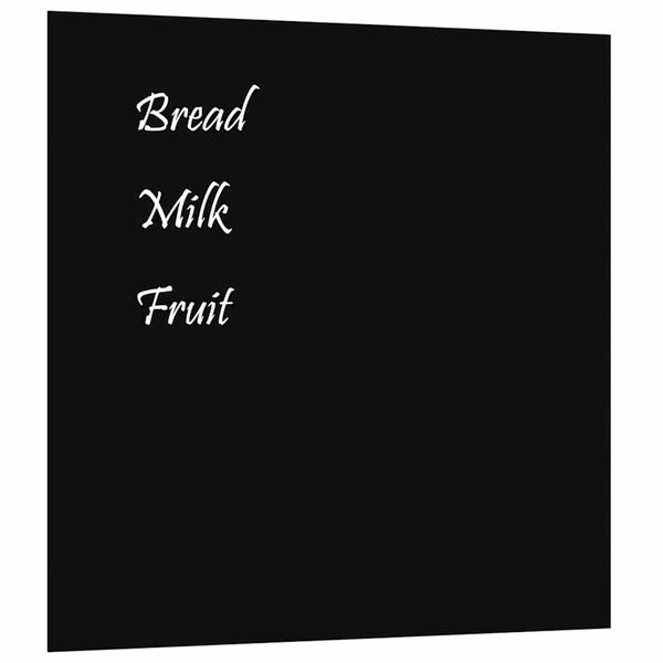 vidaXL Tableau noir magn&eacute;tique mural noir 60x60 cm verre tremp&eacute;