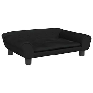 vidaXL Canap&eacute; pour enfants noir 70x45x26 cm velours