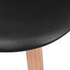 vidaXL Chaises &agrave; manger lot de 6 Noir Plastique