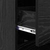 vidaXL Buffet Ch&ecirc;ne noir 34 x 34,5 x 90 cm Bois d'ing&eacute;nierie