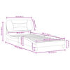 vidaXL Cadre de lit sans matelas Hvar marron 100x200 cm similicuir