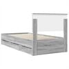 vidaXL Cadre de lit Gris Sonoma 75 x 190 cm Bois Ing&eacute;nierie