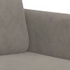 vidaXL Canap&eacute; &agrave; 2 places Gris clair 140 cm Velours