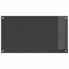 vidaXL Protection de cuisine 2 pcs Gris fonc&eacute; 90 x 50 cm verre tremp&eacute;