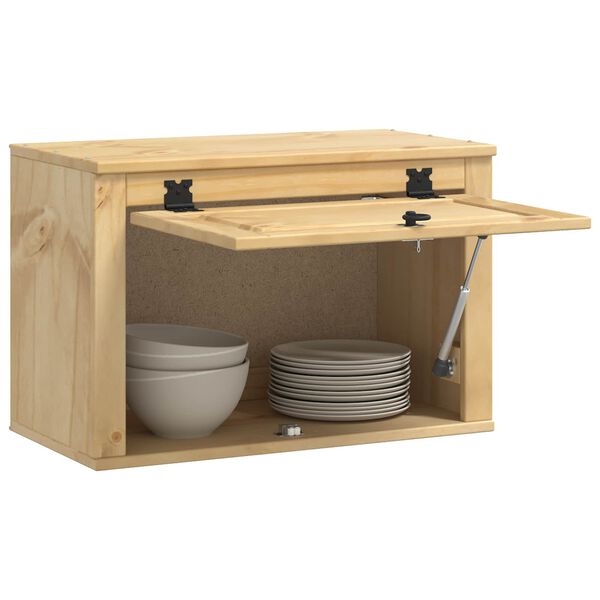 vidaXL Armoire avec stockage Miel 60 x 32 x 40 cm Pin massif