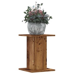 vidaXL Supports pour plantes 2 pcs vieux bois bois d'ing&eacute;nierie