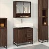 vidaXL Armoire de lavabo de salle de bain ch&ecirc;ne marron 65x33x60 cm