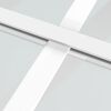 vidaXL Porte int&eacute;rieure 76x201,5 cm Blanc Verre ESG et aluminium