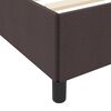 vidaXL Lit &agrave; ressorts Marron fonc&eacute; 180 x 200 cm tissu