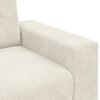 vidaXL | Sofa 3 places | avec coussin Cr&egrave;me Velours