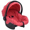 vidaXL Poussette pour b&eacute;b&eacute; 3-en-1 Rouge Aluminium