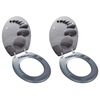 vidaXL Si&egrave;ges de toilette avec couvercles 2 pcs MDF Pierres