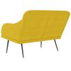 vidaXL Banc Jaune 110x76x80 cm Velours
