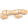 vidaXL Salon de jardin 8 pcs Bois de pin massif