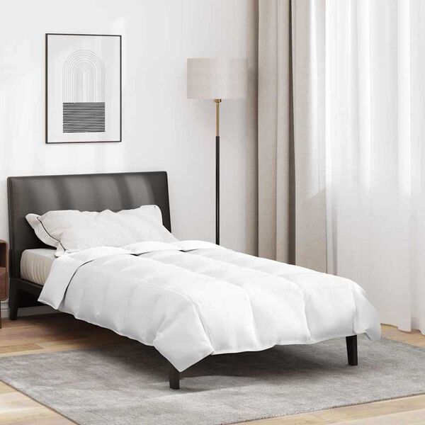 vidaXL Duvet d'hiver Blanc 135 x 220 cm Plume