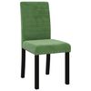 vidaXL Chaises &agrave; manger lot de 6 vert fonc&eacute; velours