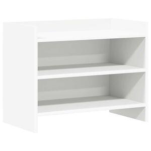 vidaXL Meuble TV 60 x 33 x 47 cm Blanc Bois d'ing&eacute;nierie