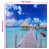 vidaXL Cloison de s&eacute;paration pliable 160 x 170 cm Plage