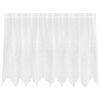 vidaXL Rideau en Dentelle avec des rideaux Blanc 80 x 200 cm Polyester