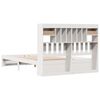 vidaXL Lit biblioth&egrave;que sans matelas blanc 150x200 cm bois pin massif