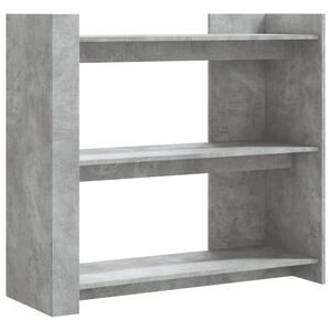vidaXL Table console gris b&eacute;ton 100x35x90 cm bois d'ing&eacute;nierie