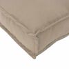 vidaXL Coussin Taupe 70 x 70 x 12 cm Tissu Oxford