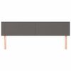 vidaXL T&ecirc;tes de lit Gris 160x5x78/88 cm Similicuir