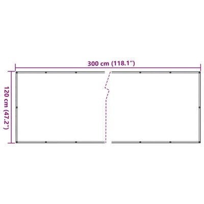 vidaXL Écran d'intimité de balcon aspect pierre 300x120 cm PVC