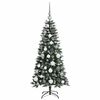 vidaXL Sapin de No&euml;l artificiel Vert 120 cm PVC, plastique et acier