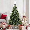 vidaXL Arbre de No&euml;l artificiel &agrave; charni&egrave;res 150 LED Vert 150 cm