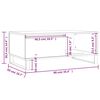 vidaXL Table basse Chêne marron 90x50x36,5 cm Bois d'ingénierie