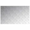 vidaXL Nez de marche Rectangulaire 4 pcs Argent&eacute; 80 x 50 cm Aluminium