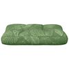 vidaXL Coussin de palette motif de feuilles 60x40x12 cm tissu