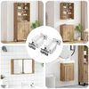 vidaXL Support de Meuble Suspendu 2 pcs Blanc 70 x 48 x 19 mm
