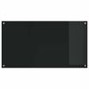 vidaXL Protection de cuisine 2 pcs Noir 110 x 60 cm verre tremp&eacute;