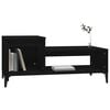 vidaXL Table basse Noir 100x50x45 cm Bois d'ingénierie