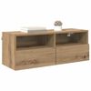 vidaXL Meubles TV muraux 2 pcs Ch&ecirc;ne artisanal 80 x 30 x 30 cm