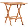 vidaXL Ensemble de bistro 3 pcs avec coussins noir Bois de teck massif