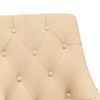 vidaXL Chaises pivotantes &agrave; manger lot de 6 Cr&egrave;me Tissu